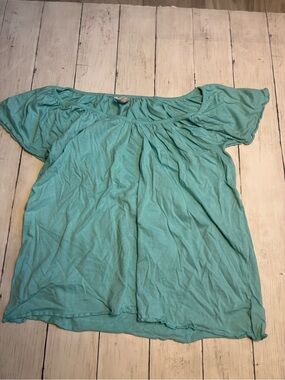 Old Navy Teal Short Sleeve Scoop Neck Tunic